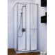 Душевой уголок GuteWetter Practic Square GK-402 правая 90x90 см стекло бесцветное, профиль матовый хром, квадратный, двери распашные