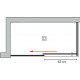 Душевой уголок GuteWetter Slide Rectan GK-863A левая 140x90 см стекло бесцветное, профиль хром, прямоугольный, двери раздвижные