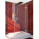 Душевой уголок GuteWetter Lux Rectan GK-003 правый 100x80 см стекло бесцветное 6-8, фурнитура хром, прямоугольный, двери распашные