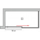 Душевой уголок GuteWetter Slide Rectan GK-863B правая 130x90 см стекло бесцветное, профиль хром, прямоугольный, двери раздвижные