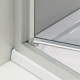 Душевой уголок GuteWetter Practic Rectan GK-402 левая 85x70 см стекло бесцветное, профиль матовый хром, прямоугольный, двери распашные