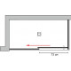 Душевой уголок GuteWetter Slide Rectan GK-863A левая 160x80 см стекло бесцветное, профиль хром, прямоугольный, двери раздвижные