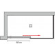 Душевой уголок GuteWetter Slide Rectan GK-863B правая 150x80 см стекло бесцветное, профиль хром, прямоугольный, двери раздвижные