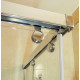 Душевой уголок GuteWetter Slide Rectan GK-864 левая 95x90 см стекло бесцветное, профиль хром, прямоугольный, двери раздвижные