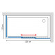Душевой уголок GuteWetter Practic Rectan GK-403 правая 120x115 см стекло бесцветное, профиль матовый хром, прямоугольный, двери раздвижные