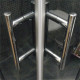 Душевой уголок GuteWetter Slide Square GK-864 75x75 см стекло бесцветное, профиль хром, квадратный, двери раздвижные