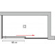 Душевой уголок GuteWetter Slide Rectan GK-863A правая 150x80 см стекло бесцветное, профиль хром, прямоугольный, двери раздвижные