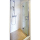 Душевая дверь в нишу GuteWetter Lux Door GK-102A правая 90 см стекло бесцветное, профиль хром, складная