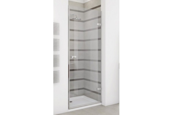 Душевая дверь в нишу GuteWetter Trend Door GK-861 правая 70 см стекло бесцветное Two, фурнитура хром, распашная