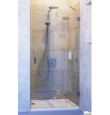 Душевая дверь в нишу GuteWetter Lux Door GK-002A правая 120 см стекло бесцветное, фурнитура хром, распашная
