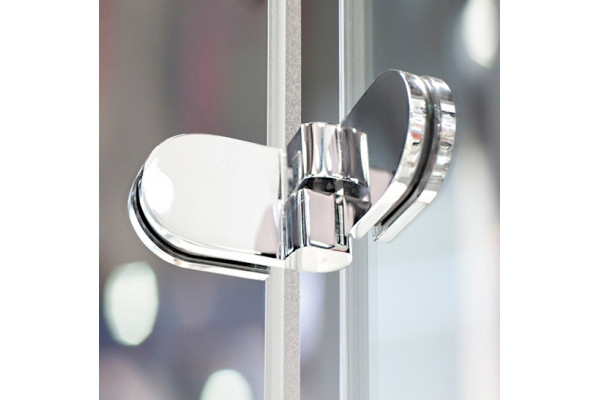 Душевая дверь в нишу GuteWetter Lux Door GK-102A правая 85 см стекло бесцветное, профиль хром, складная