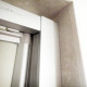 Душевая дверь в нишу GuteWetter Practic Door GK-402 83-87 см стекло бесцветное, профиль матовый хром, распашная