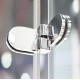 Душевая дверь в нишу GuteWetter Lux Door GK-102A правая 100 см стекло бесцветное, профиль хром, складная