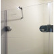Душевая дверь в нишу GuteWetter Lux Door GK-002A левая 110 см стекло бесцветное, фурнитура хром, распашная