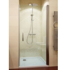 Душевая дверь в нишу GuteWetter Lux Door GK-601 правая 75 см стекло бесцветное, профиль хром, распашная