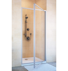 Душевая дверь в нишу GuteWetter Practic Door GK-401 правая 58-62 см стекло бесцветное, профиль матовый хром, распашная