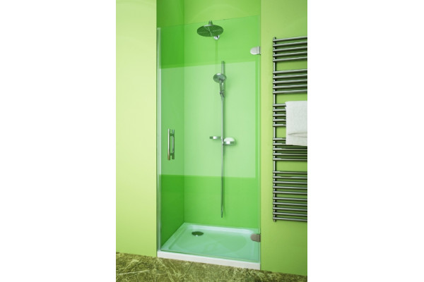 Душевая дверь в нишу GuteWetter Lux Door GK-001 правая 70 см стекло бесцветное, фурнитура хром, распашная