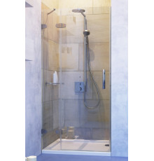 Душевая дверь в нишу GuteWetter Lux Door GK-002A левая 115 см стекло бесцветное, фурнитура хром, распашная