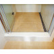 Душевая дверь в нишу GuteWetter Lux Door GK-102A левая 85 см стекло бесцветное, профиль хром, складная