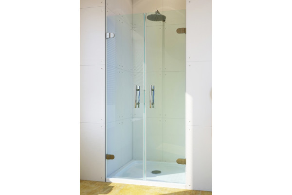 Душевая дверь в нишу GuteWetter Lux Door GK-002 90 см стекло бесцветное, фурнитура хром, распашная