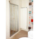Душевая дверь в нишу GuteWetter Practic Door GK-403A правая 126-130 см стекло бесцветное, профиль матовый хром, раздвижная