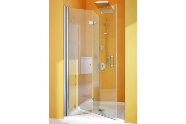 Душевая дверь в нишу GuteWetter Lux Door GK-102A левая 95 см стекло бесцветное, профиль хром, складная