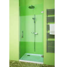 Душевая дверь в нишу GuteWetter Lux Door GK-001 правая 85 см стекло бесцветное, фурнитура хром, распашная