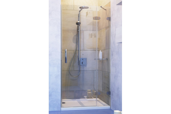 Душевая дверь в нишу GuteWetter Lux Door GK-002A правая 115 см стекло бесцветное, фурнитура хром, распашная