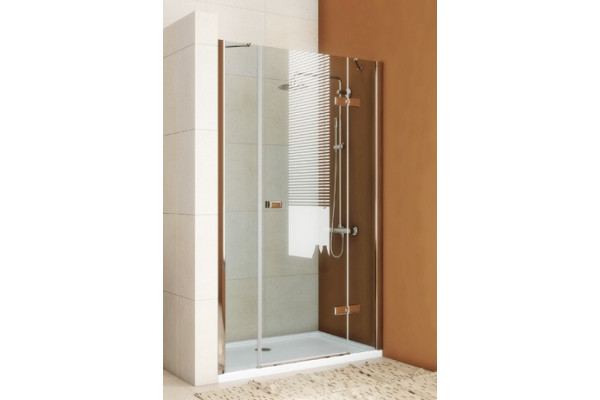 Душевая дверь в нишу GuteWetter Trend Door GK-863P правая 193 см стекло бесцветное Two, профиль хром, распашная