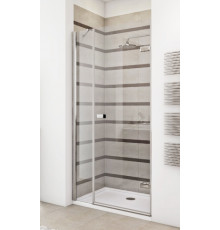 Душевая дверь в нишу GuteWetter Trend Door GK-862BP правая 103 см стекло бесцветное Two, профиль хром, распашная