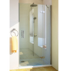 Душевая дверь в нишу GuteWetter Lux Door GK-102 правая 90 см стекло бесцветное, профиль хром, распашная