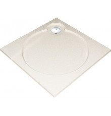 Поддон для душа GuteWetter Deluxe 100x100x4 Q бежевый квадратный, низкий