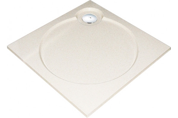 Поддон для душа GuteWetter Deluxe 100x100x4 Q бежевый квадратный, низкий