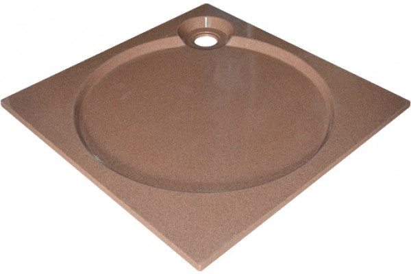 Поддон для душа GuteWetter Deluxe 100x100x2 Q терракот квадратный, низкий