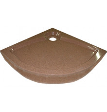 Поддон для душа GuteWetter Deluxe 80x80x16 R терракот четверть круга, средний