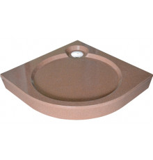 Поддон для душа GuteWetter Deluxe 90x90x16 R терракот четверть круга, средний