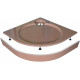 Поддон для душа GuteWetter Deluxe 90x90x16 R терракот четверть круга, средний