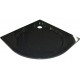 Поддон для душа GuteWetter Deluxe 100x100x2 R черный четверть круга, низкий
