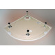 Поддон для душа GuteWetter Deluxe 80x80x16 R бежевый четверть круга, средний