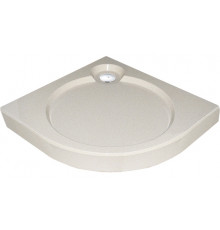 Поддон для душа GuteWetter Deluxe 90x90x16 R бежевый четверть круга, средний