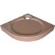 Поддон для душа GuteWetter Deluxe 100x100x16 R терракот четверть круга, средний