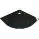 Поддон для душа GuteWetter Deluxe 90x90x2 R черный четверть круга, низкий