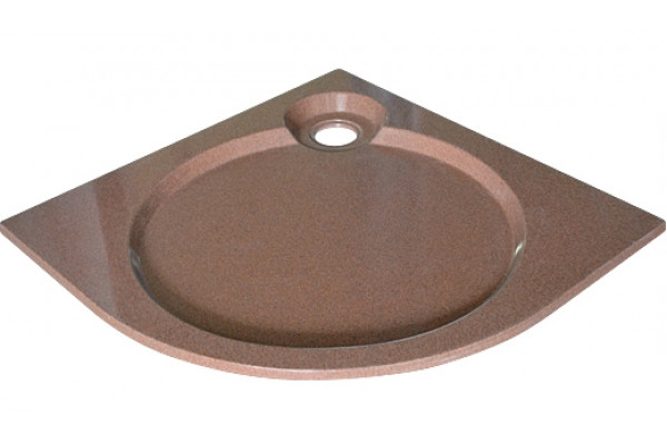 Поддон для душа GuteWetter Deluxe 90x90x2 R терракот четверть круга, низкий