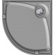 Поддон для душа GuteWetter Deluxe 80x80x2 R бежевый четверть круга, низкий