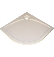 Поддон для душа GuteWetter Deluxe 100x100x4 R бежевый четверть круга, низкий