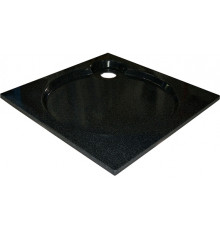 Поддон для душа GuteWetter Deluxe 90x90x2 Q черный квадратный, низкий