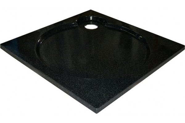 Поддон для душа GuteWetter Deluxe 90x90x4 Q черный квадратный, низкий