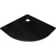 Поддон для душа GuteWetter Deluxe 100x100x4 R черный четверть круга, низкий
