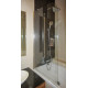 Шторка на ванну GuteWetter Lux Pearl GV-601A левая 60 см стекло бесцветное, профиль хром в современном стиле