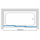 Шторка на ванну GuteWetter Practic Part GV-403 158-162 см стекло бесцветное, профиль матовый хром, раздвижная